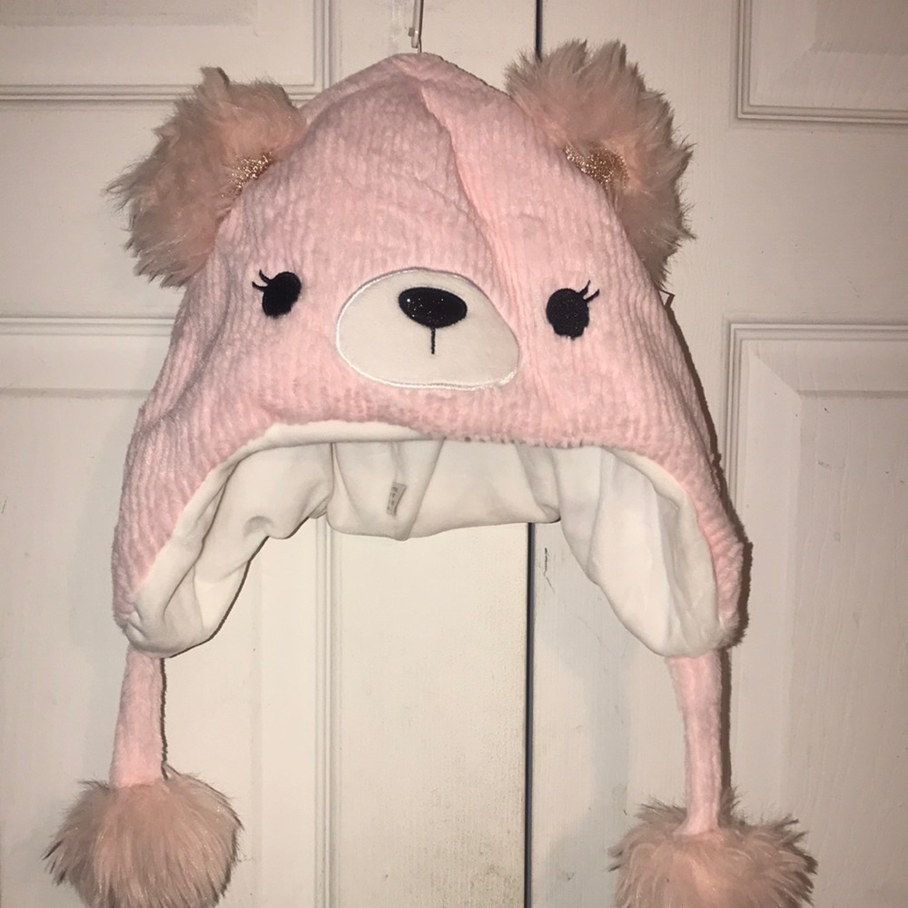 NWT Girl’s Adorable Corduroy Bear Hat
